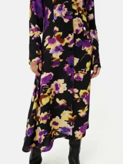 Haze Floral Crepe Dress | Purple 11 Haze Floral Crepe Dress | Purple -Jigsaw Shop J47814 PU000 7
