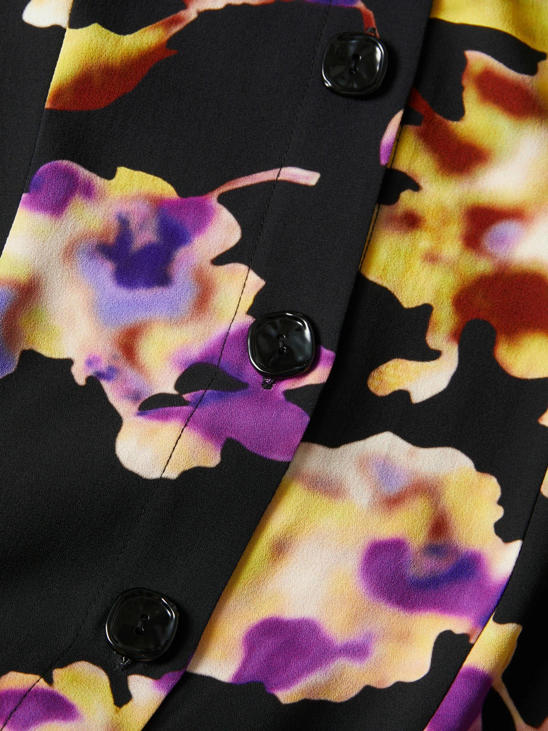 Haze Floral Crepe Dress | Purple 7 Haze Floral Crepe Dress | Purple - Image 7