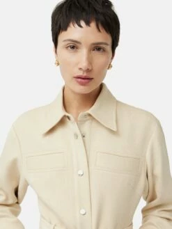 Wool Utility Dress | Cream 11 Wool Utility Dress | Cream -Jigsaw Shop J47815 CR000 2