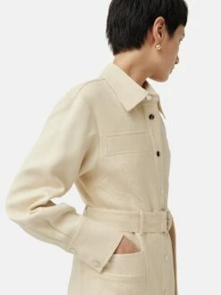 Wool Utility Dress | Cream 13 Wool Utility Dress | Cream -Jigsaw Shop J47815 CR000 4