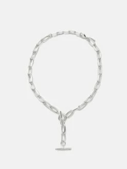Textured Heritage Necklace | Silver