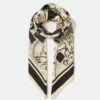 Kings & Queens Silk Scarf | Monochrome
