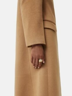 Wool Maxi City Coat | Camel 10 Wool Maxi City Coat | Camel -Jigsaw Shop J47857 CR021 4