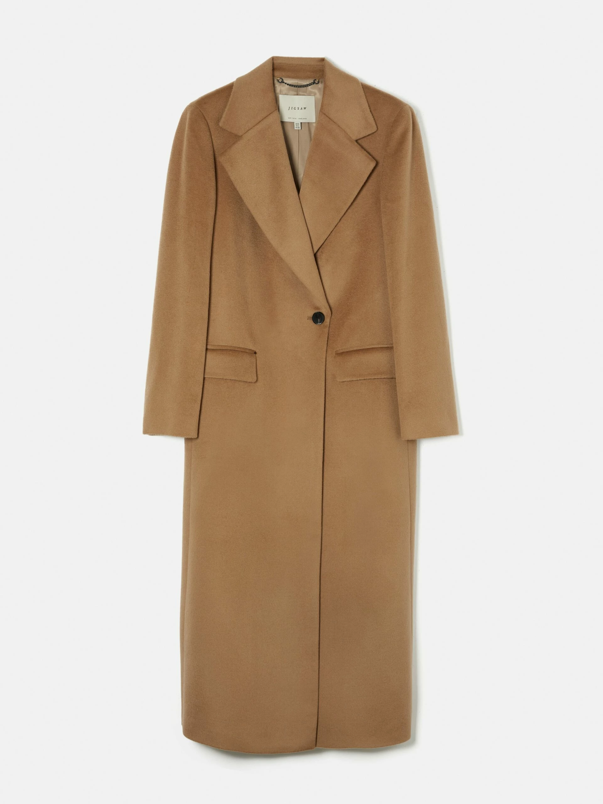 Wool Maxi City Coat | Camel 6 Wool Maxi City Coat | Camel - Image 6