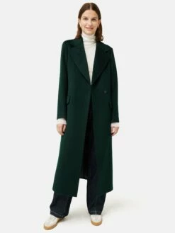 Wool Maxi City Coat | Green -Jigsaw Shop J47857 GN000 9