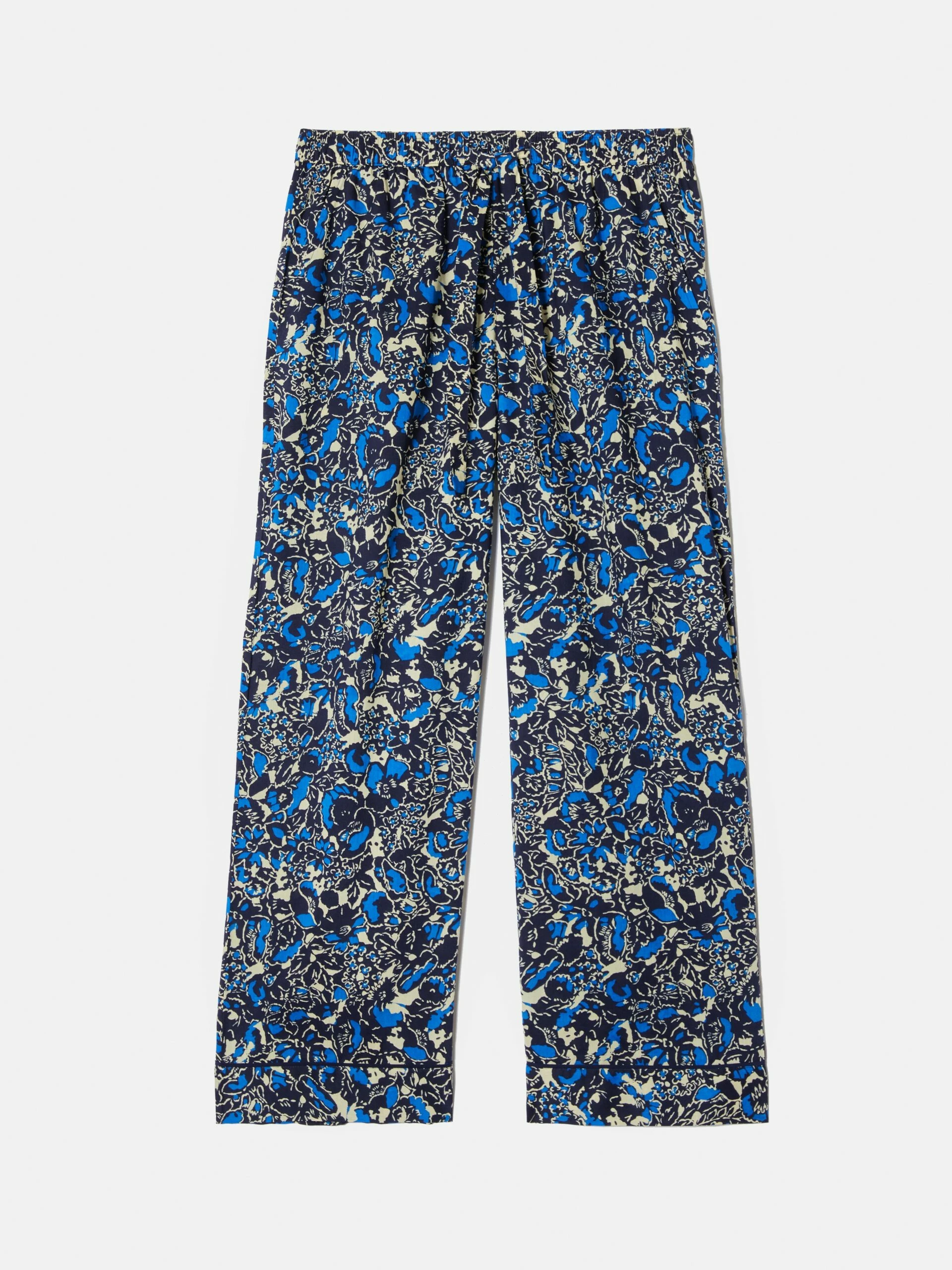 Sketch Floral Cami Cropped Pyjamas | Blue 7 Sketch Floral Cami Cropped Pyjamas | Blue - Image 7