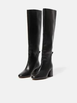Heeled Riding Boot | Black -Jigsaw Shop J47883 BK000 STILL 3