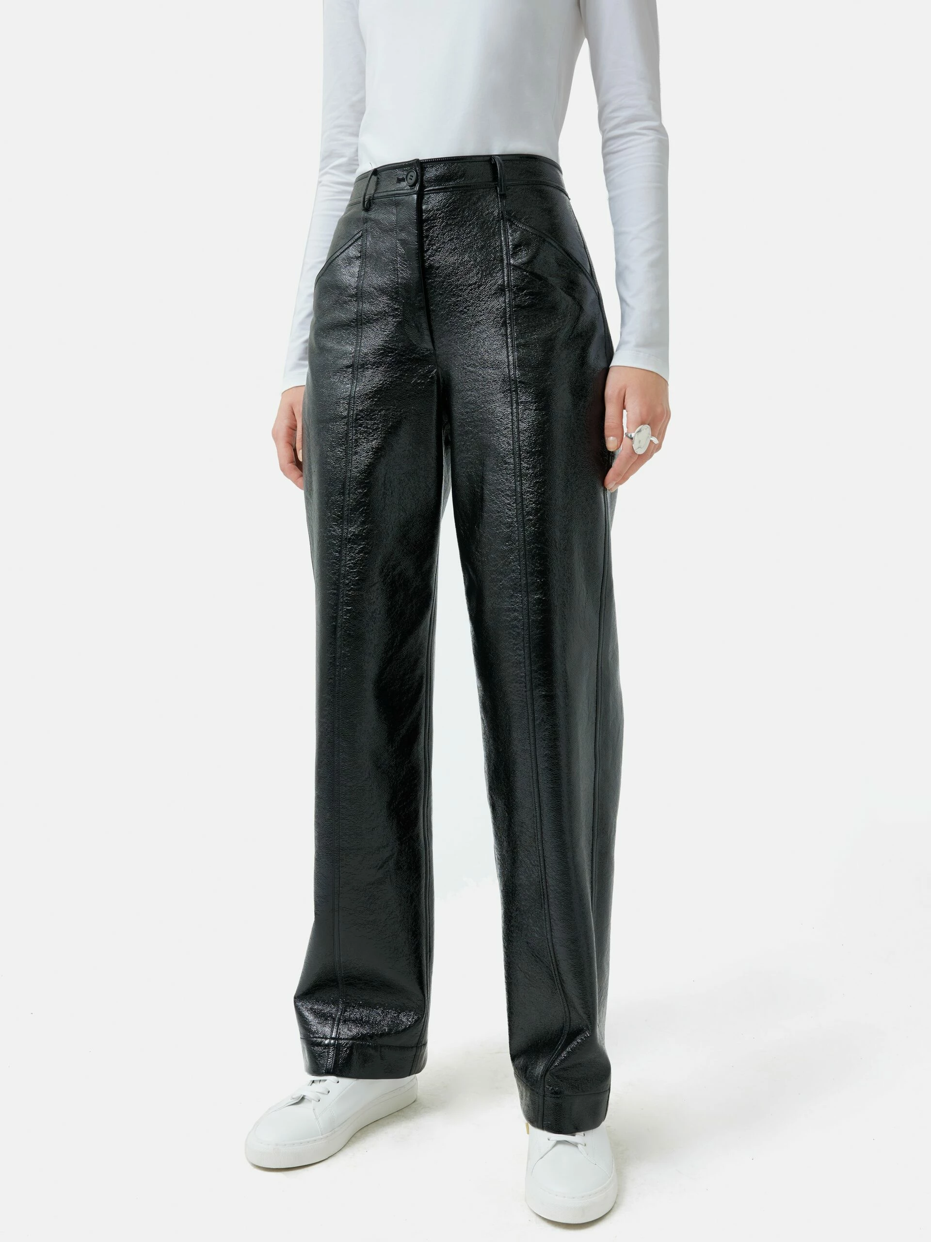 Patent Hatton Trouser | Black 1 Patent Hatton Trouser | Black