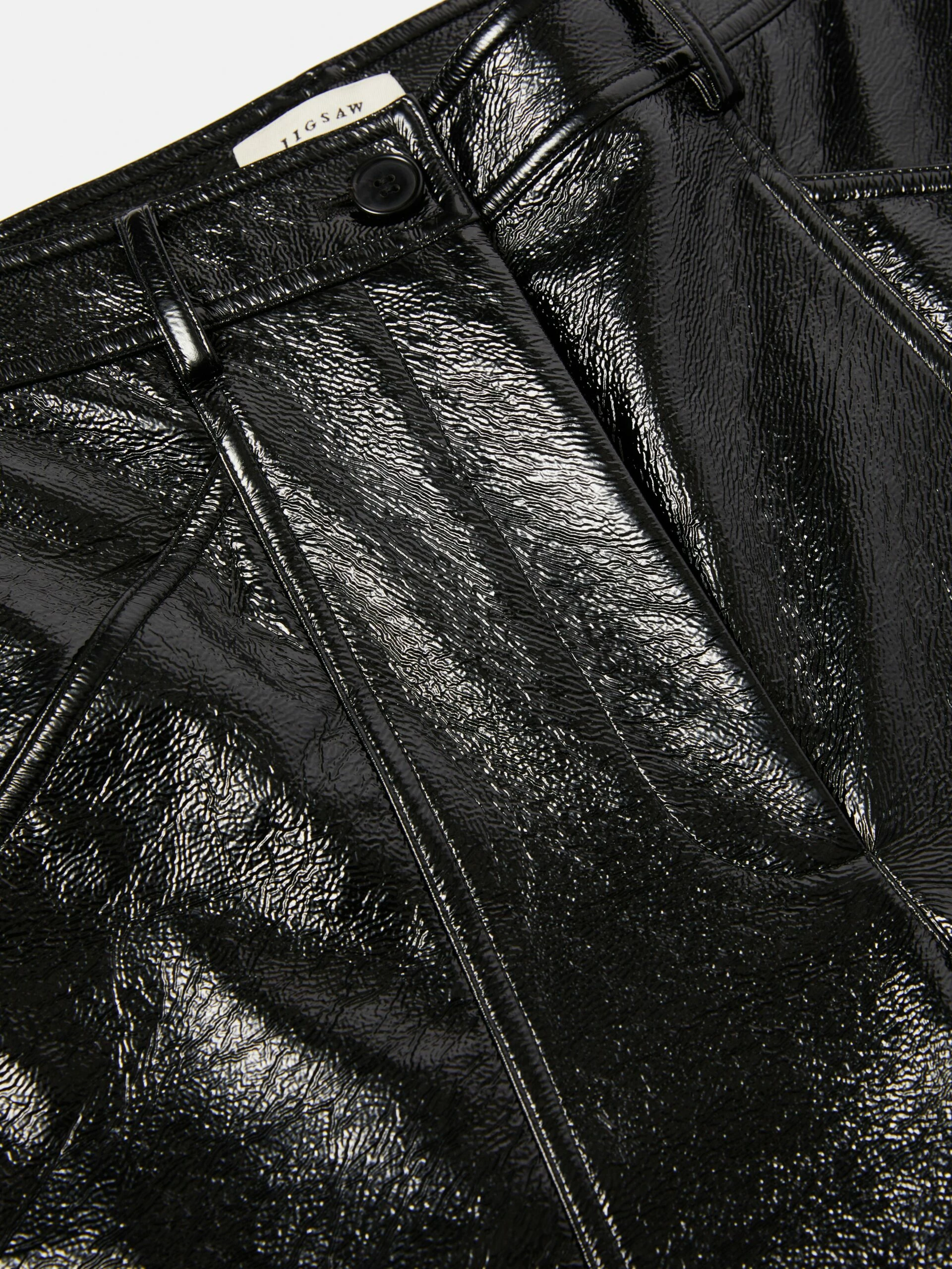 Patent Hatton Trouser | Black 6 Patent Hatton Trouser | Black - Image 6