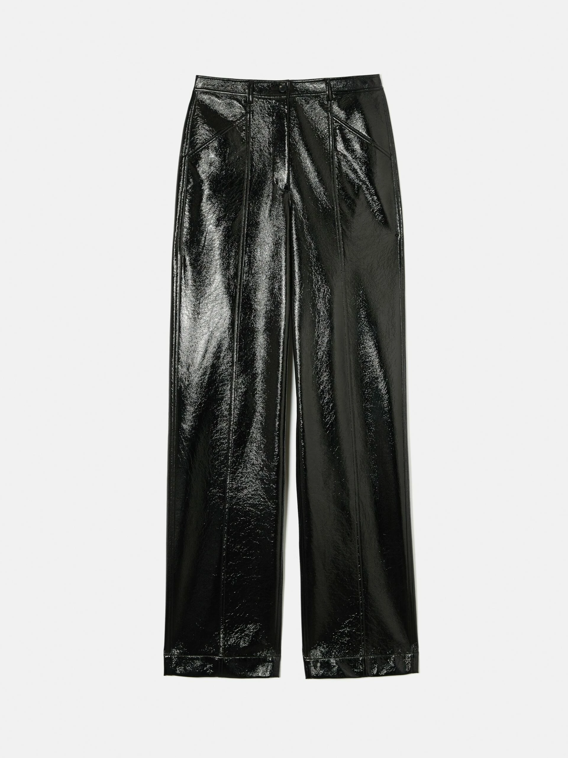 Patent Hatton Trouser | Black 5 Patent Hatton Trouser | Black - Image 5