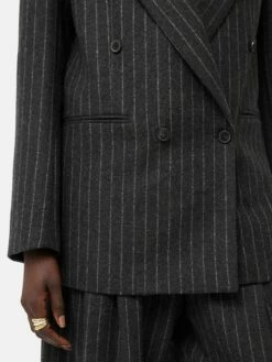 Tatton Italian Wool Pinstripe Blazer | Grey -Jigsaw Shop J47931 GY000 7
