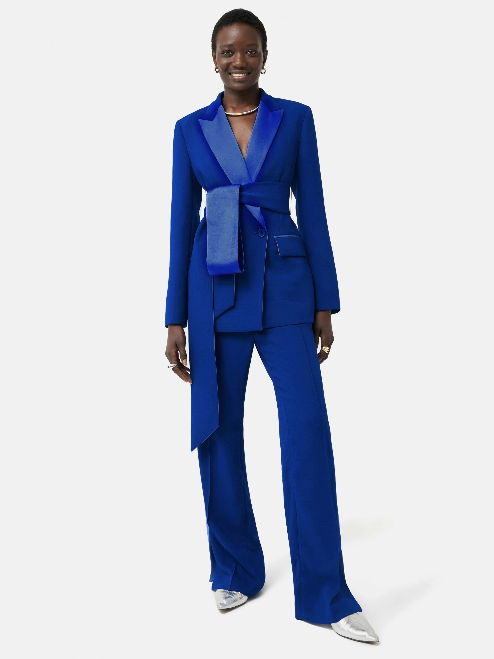 Belted Tuxedo Jacket | Blue 1 Belted Tuxedo Jacket | Blue