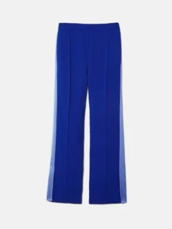 Wide Split Hem Tuxedo Trouser | Blue -Jigsaw Shop J47942 BL000 STILL 10