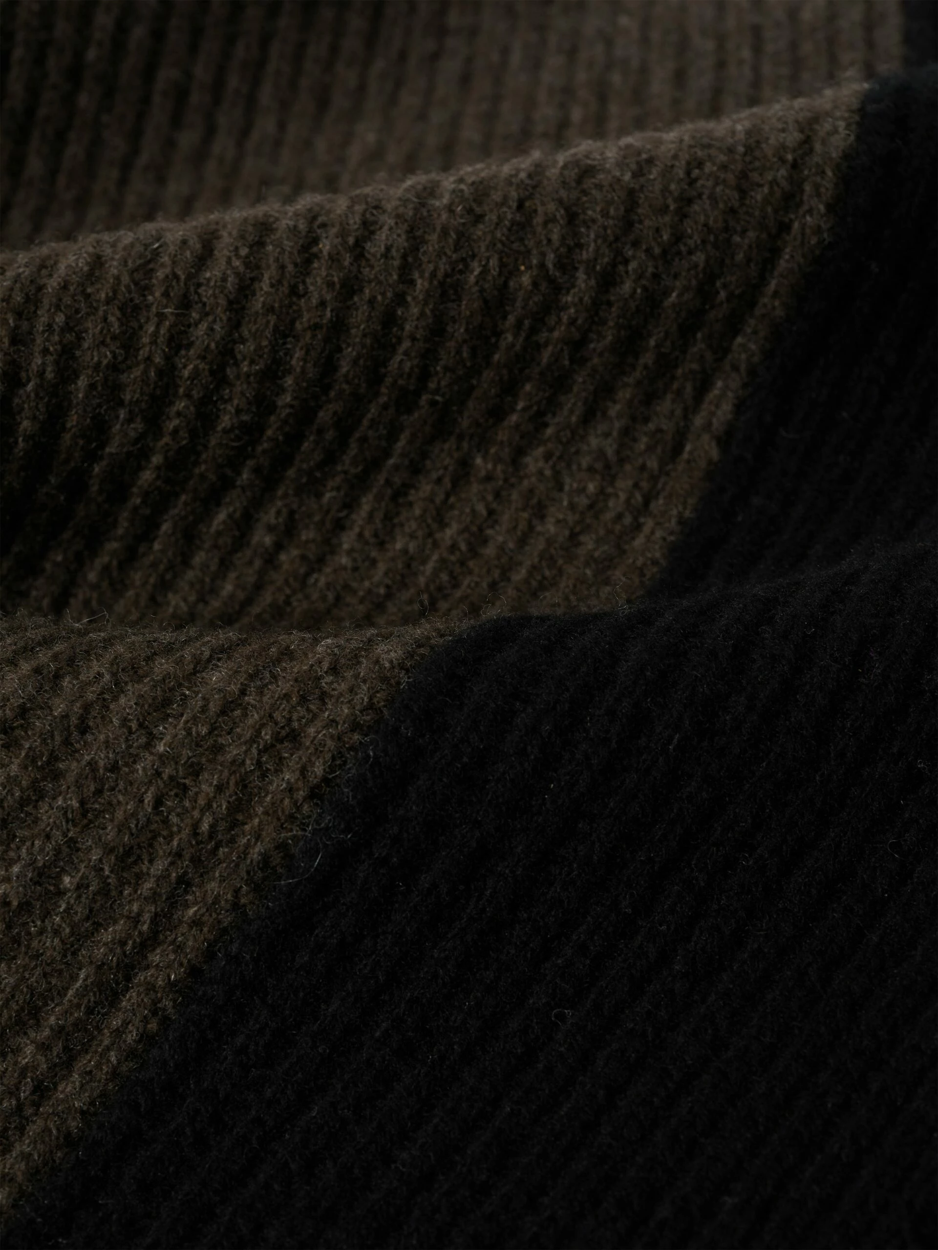 Merino Rib Tabard Poncho | Brown 8 Merino Rib Tabard Poncho | Brown - Image 8