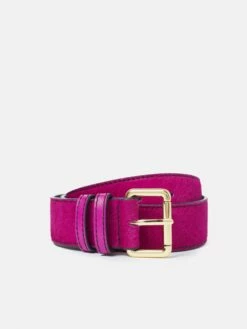 Calf Hair Jean Belt | Pink -Jigsaw Shop J47985 PI000 STILL 2