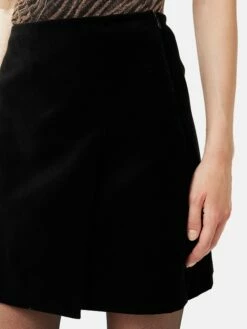 Velvet Mini Skirt | Black -Jigsaw Shop J47988 BK000 1