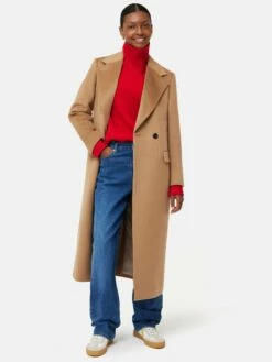 Merino Fishermans Rib Jumper | Red 10 Merino Fishermans Rib Jumper | Red -Jigsaw Shop J47990 RE000 2