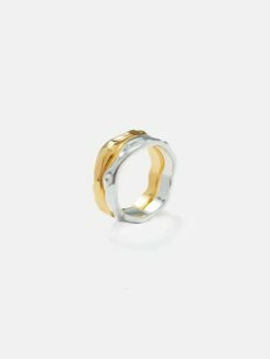 Mixed Metal Ring Set | Gold