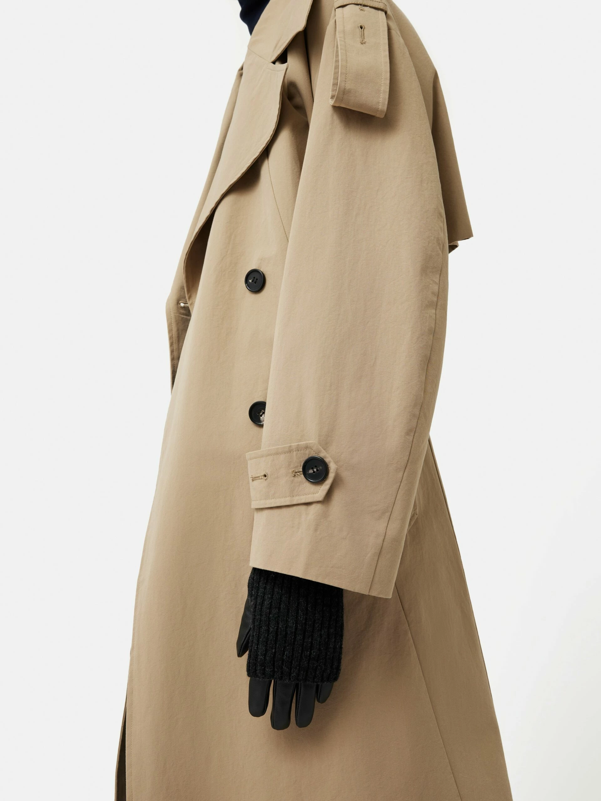 Knitted Leather Gloves | Black 2 Knitted Leather Gloves | Black - Image 2