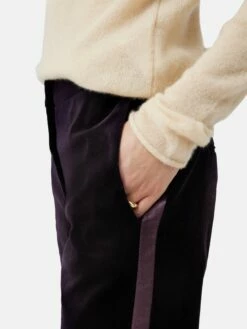 Velvet Mason Trouser | Raisin -Jigsaw Shop J47999 BR016 1