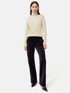Velvet Mason Trouser | Raisin -Jigsaw Shop J47999 BR016 9
