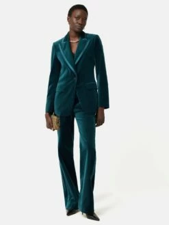 Velvet Ashby Blazer | Teal -Jigsaw Shop J48000 BL026 2