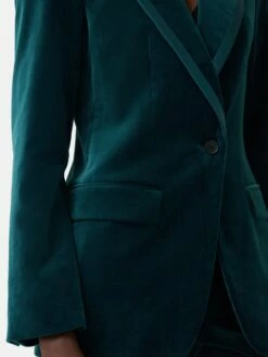 Velvet Ashby Blazer | Teal -Jigsaw Shop J48000 BL026 7