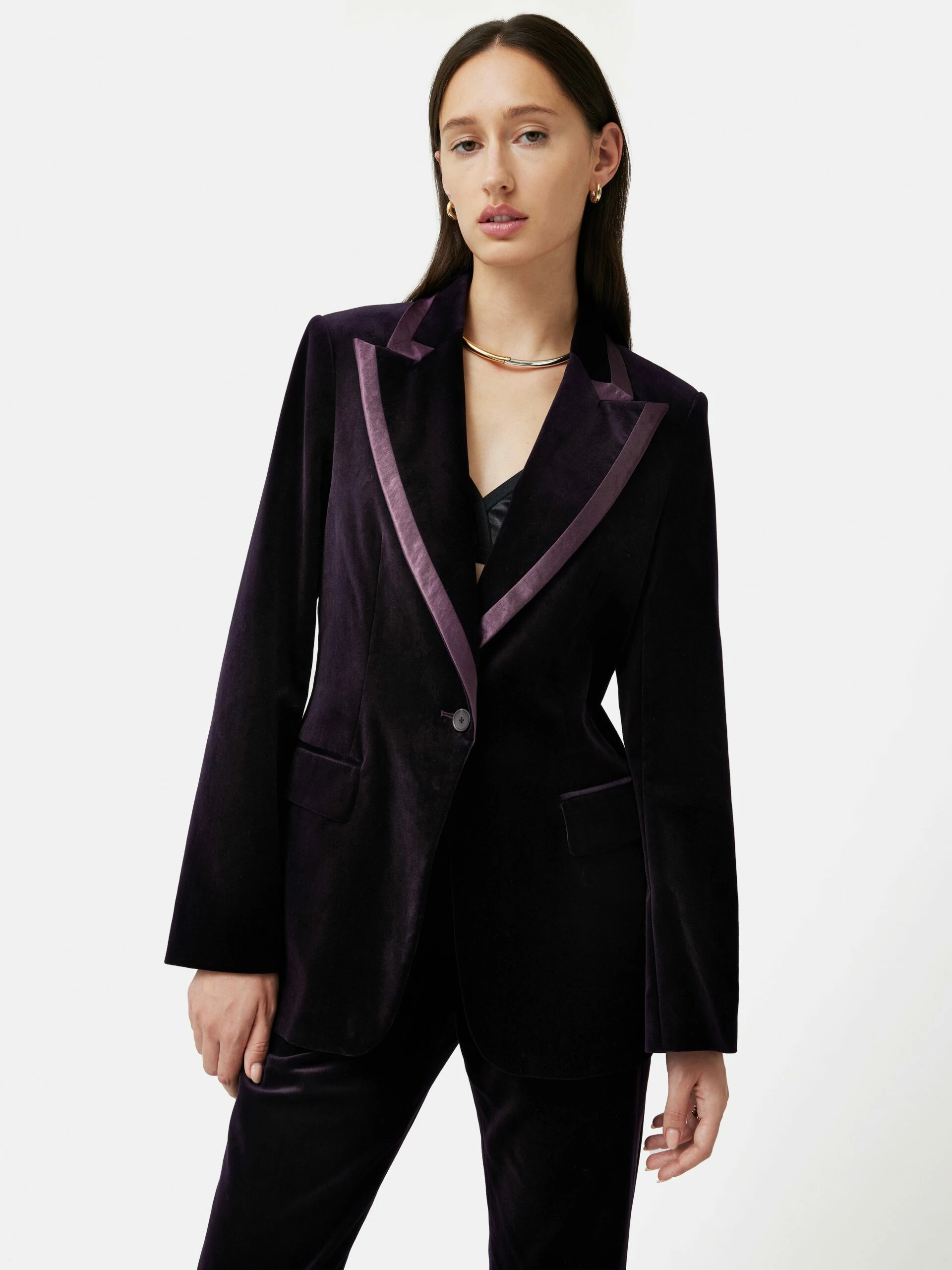 Velvet Ashby Blazer | Raisin 1 Velvet Ashby Blazer | Raisin