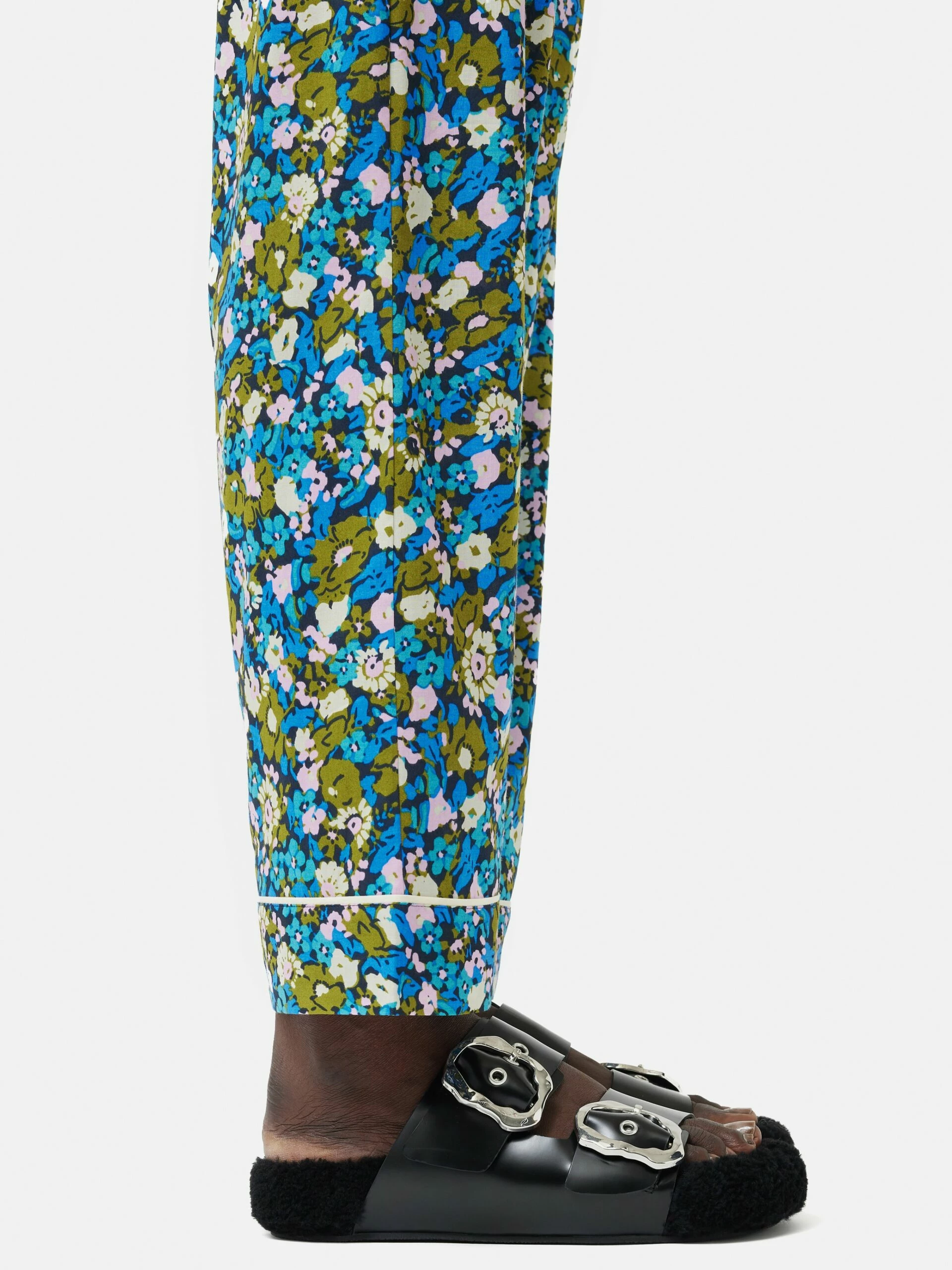 Vintage Floral Pyjama | Blue 2 Vintage Floral Pyjama | Blue - Image 2