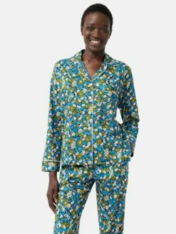 Vintage Floral Pyjama | Blue 12 Vintage Floral Pyjama | Blue -Jigsaw Shop J48004 BL000 3