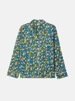 Vintage Floral Pyjama | Blue 17 Vintage Floral Pyjama | Blue -Jigsaw Shop J48004 BL000 STILL 9