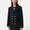 Military Gold Button Jacket | Navy