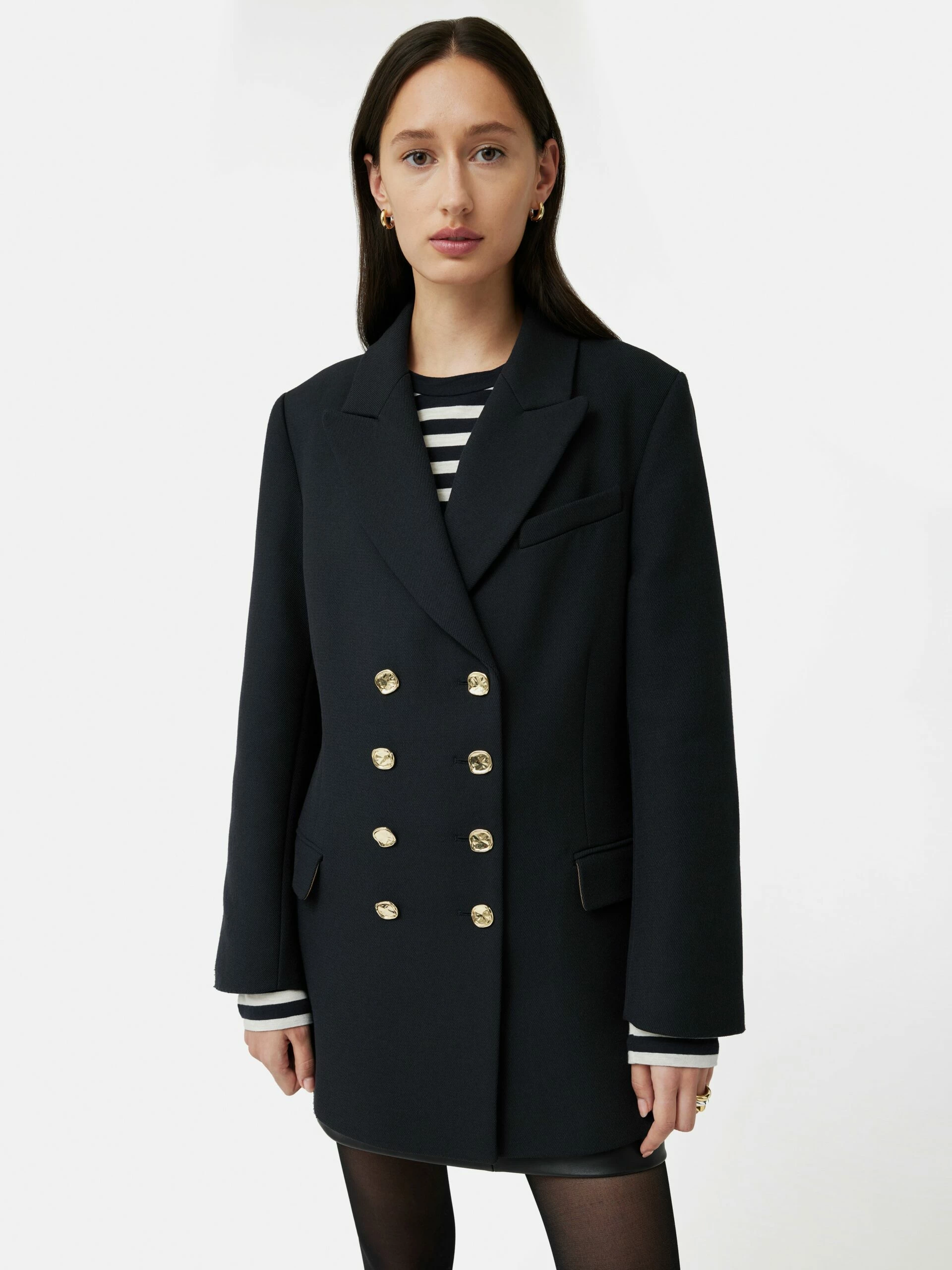 Military Gold Button Jacket | Navy 1 Military Gold Button Jacket | Navy