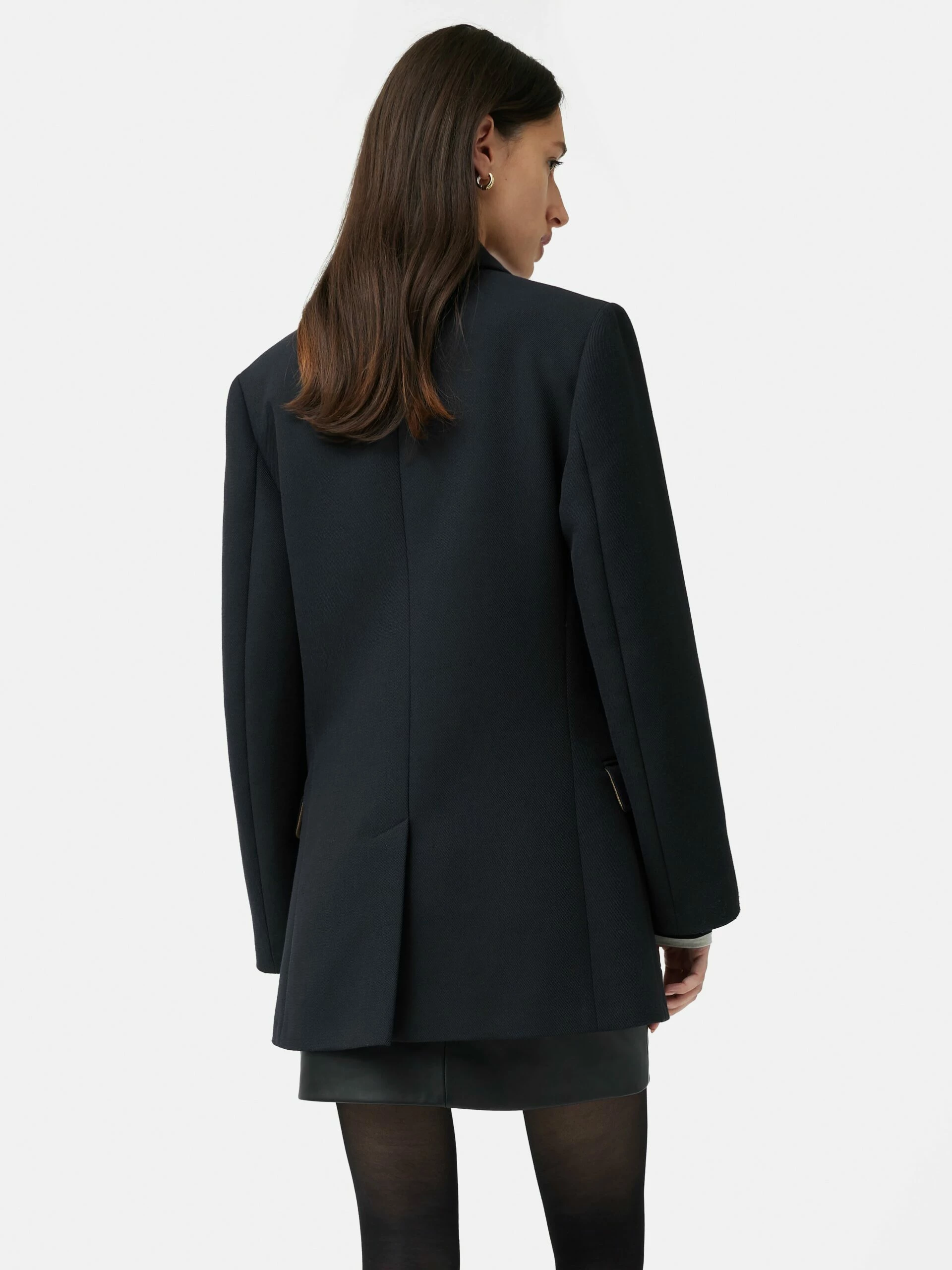 Military Gold Button Jacket | Navy 4 Military Gold Button Jacket | Navy - Image 4