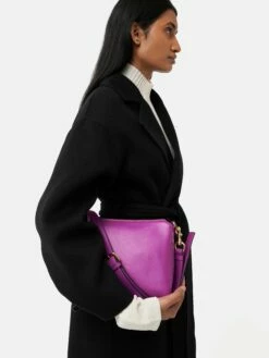 Ava Pebble Leather Crossbody | Purple Orchid -Jigsaw Shop J48053 PU078 8