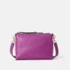 Ava Pebble Leather Crossbody | Purple Orchid
