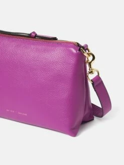 Ava Pebble Leather Crossbody | Purple Orchid -Jigsaw Shop J48053 PU078 STILL 1 1