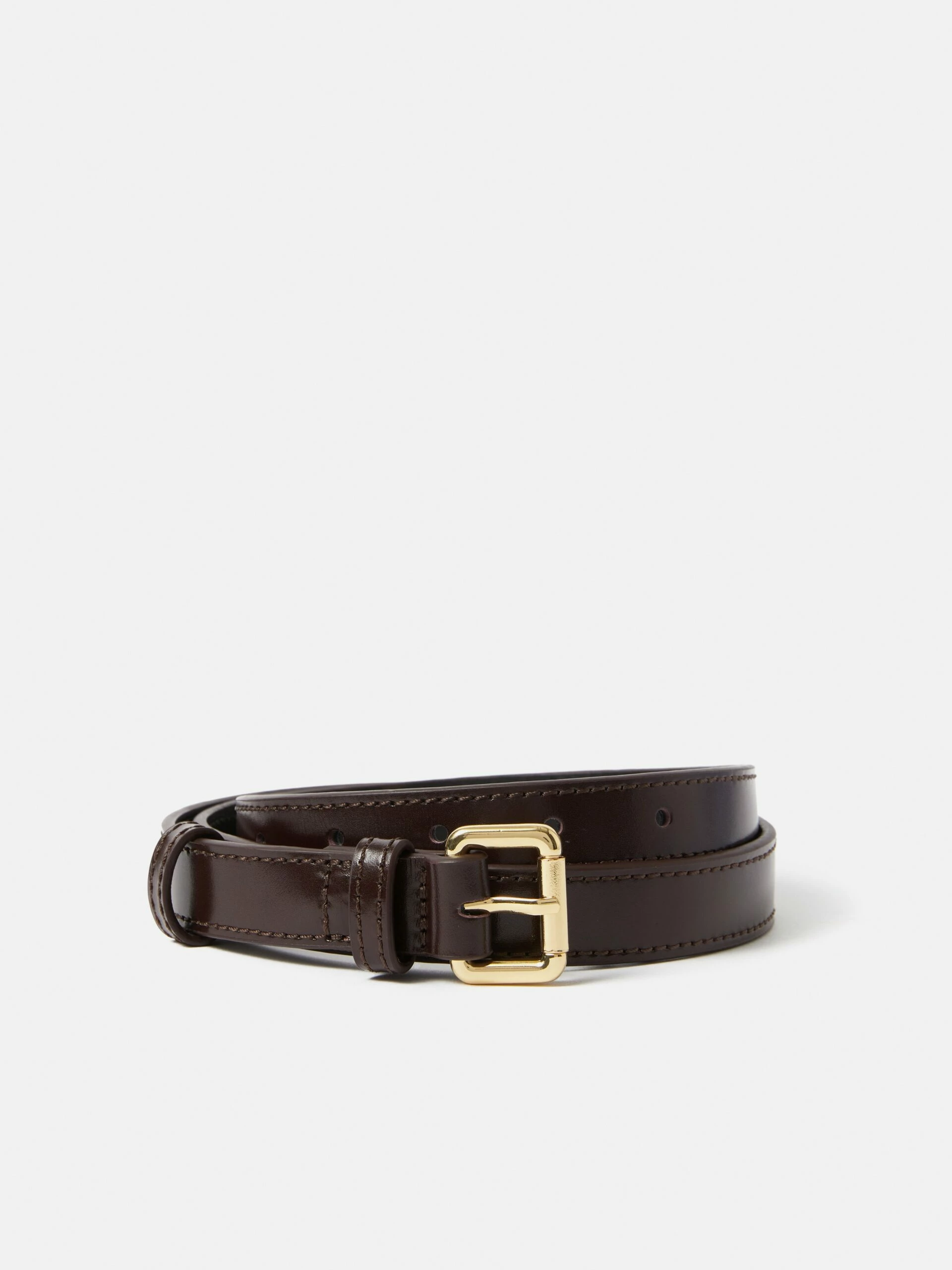 Skinny Leather Belt | Conker 1 Skinny Leather Belt | Conker