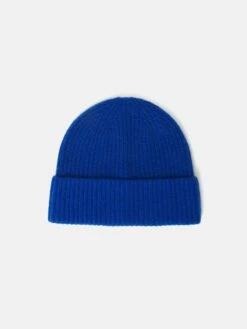 Wool Cashmere Blend Beanie | Electric Blue