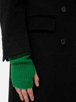Wool Cashmere Mittens | Green 8 Wool Cashmere Mittens | Green -Jigsaw Shop J48084 GN000 7