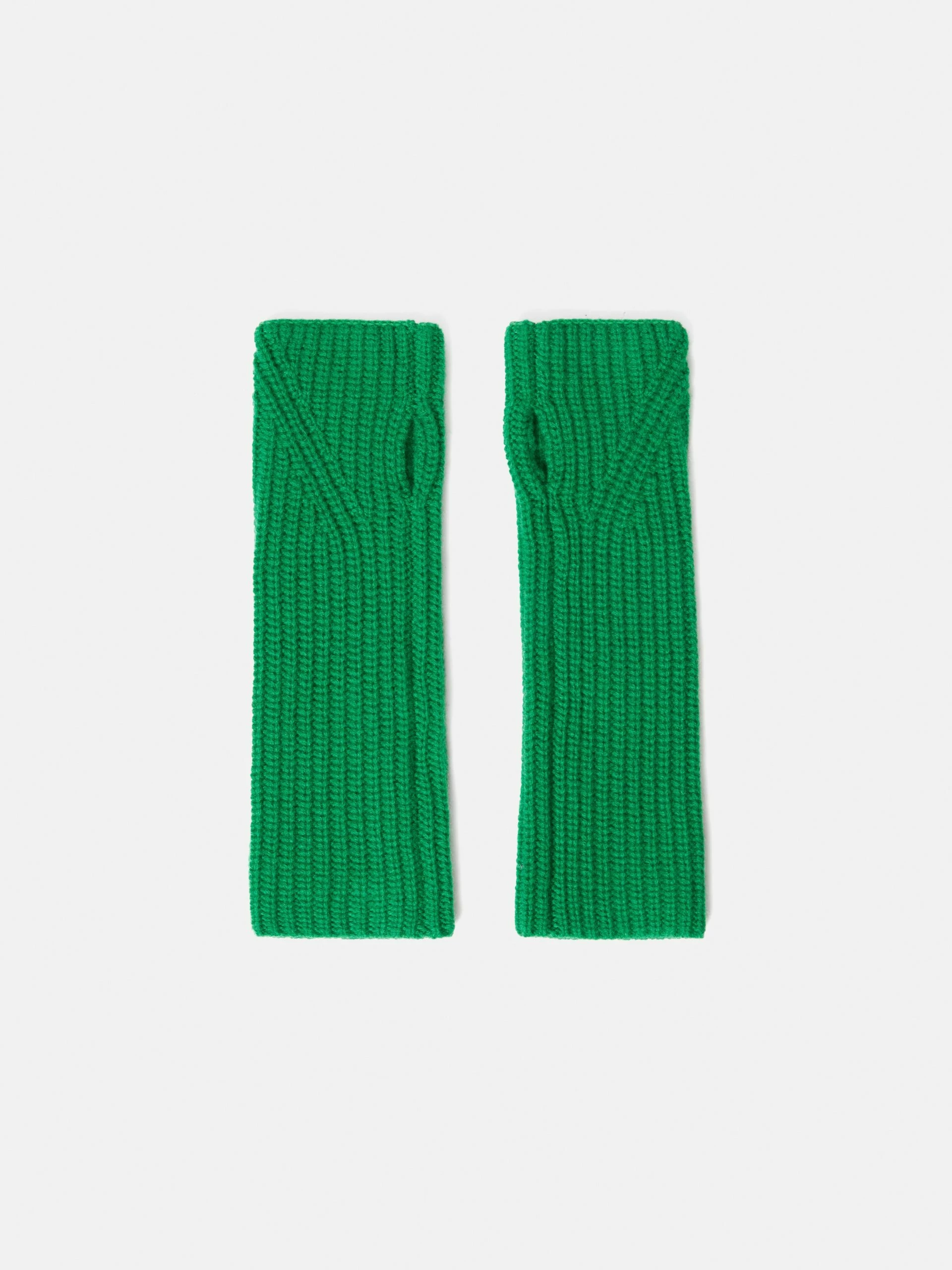 Wool Cashmere Mittens | Green 3 Wool Cashmere Mittens | Green - Image 3