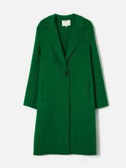 Double Face Crombie Coat | Green -Jigsaw Shop J48089 GN000 STILL 10 1