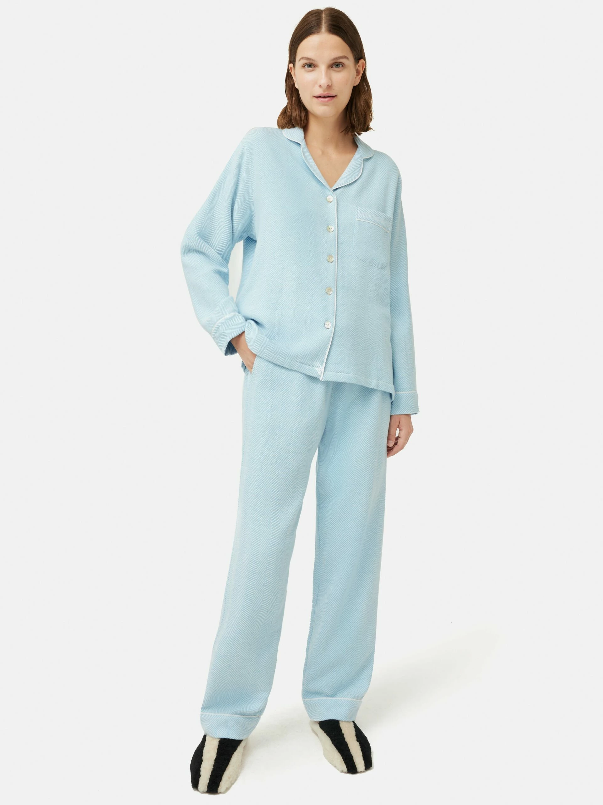 Herringbone Pyjamas | Blue 1 Herringbone Pyjamas | Blue