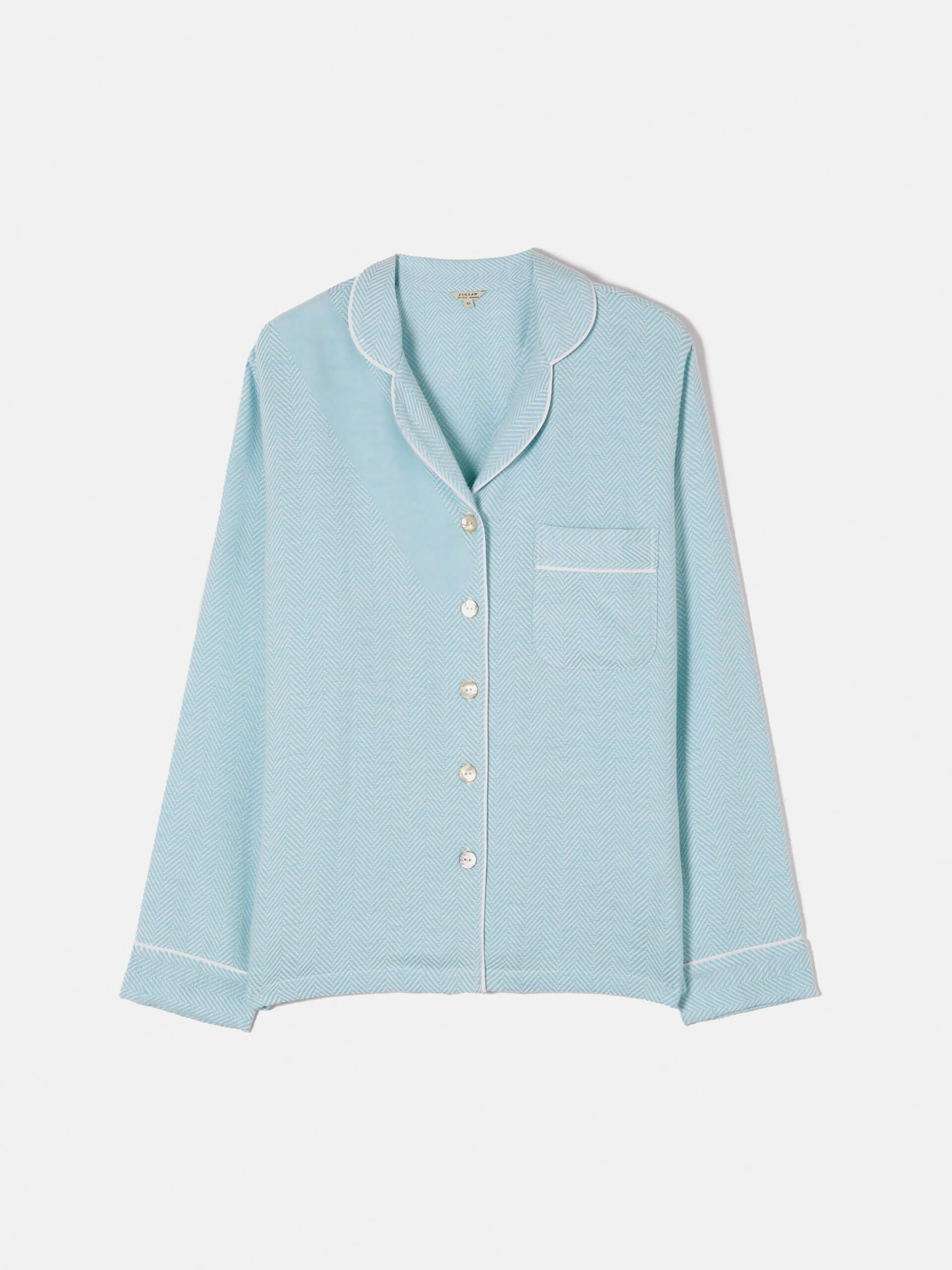 Herringbone Pyjamas | Blue 8 Herringbone Pyjamas | Blue - Image 8