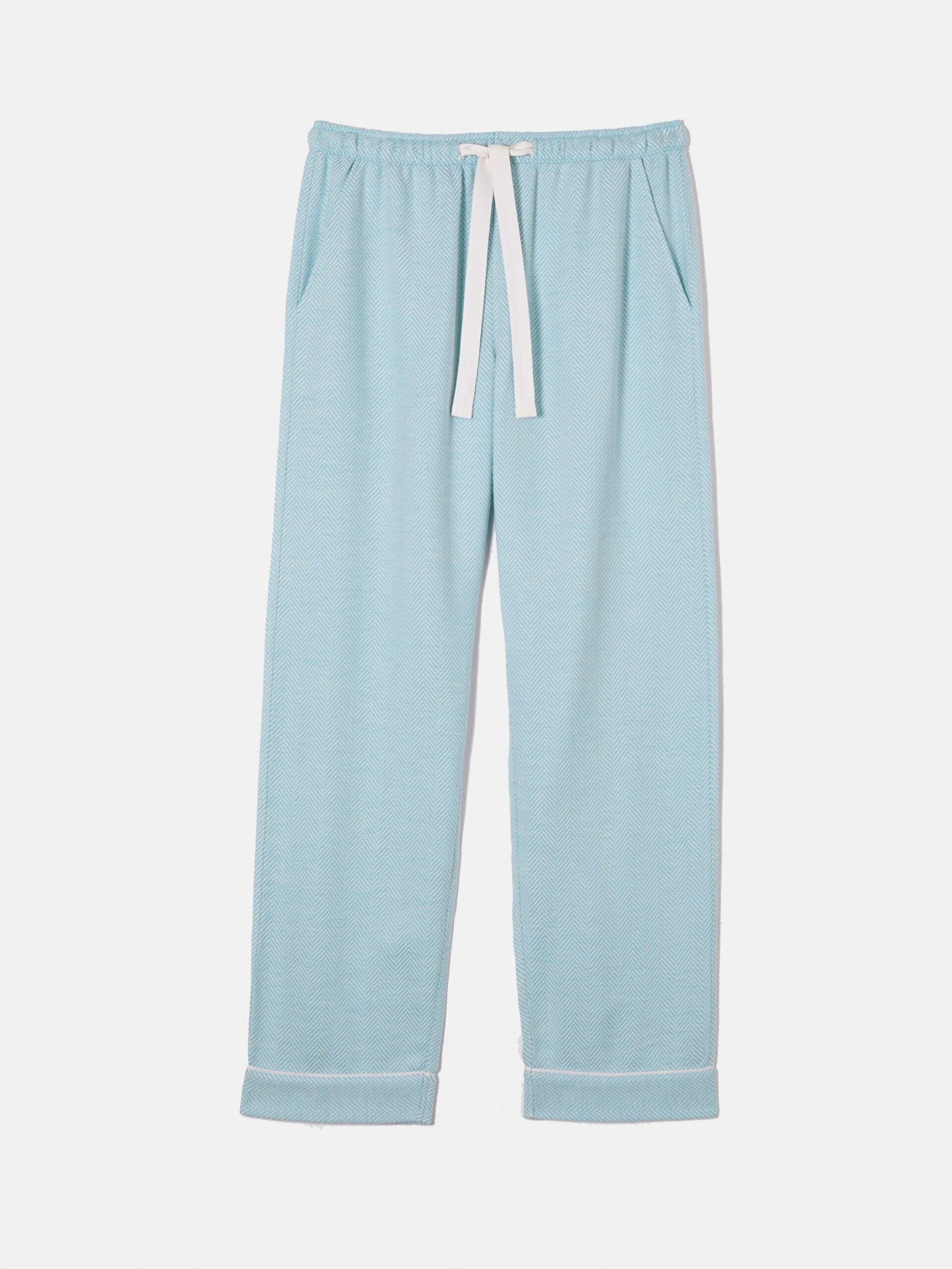 Herringbone Pyjamas | Blue 7 Herringbone Pyjamas | Blue - Image 7