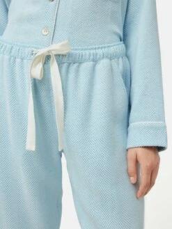 Herringbone Pyjamas | Blue 11 Herringbone Pyjamas | Blue -Jigsaw Shop J48103 BL000 4