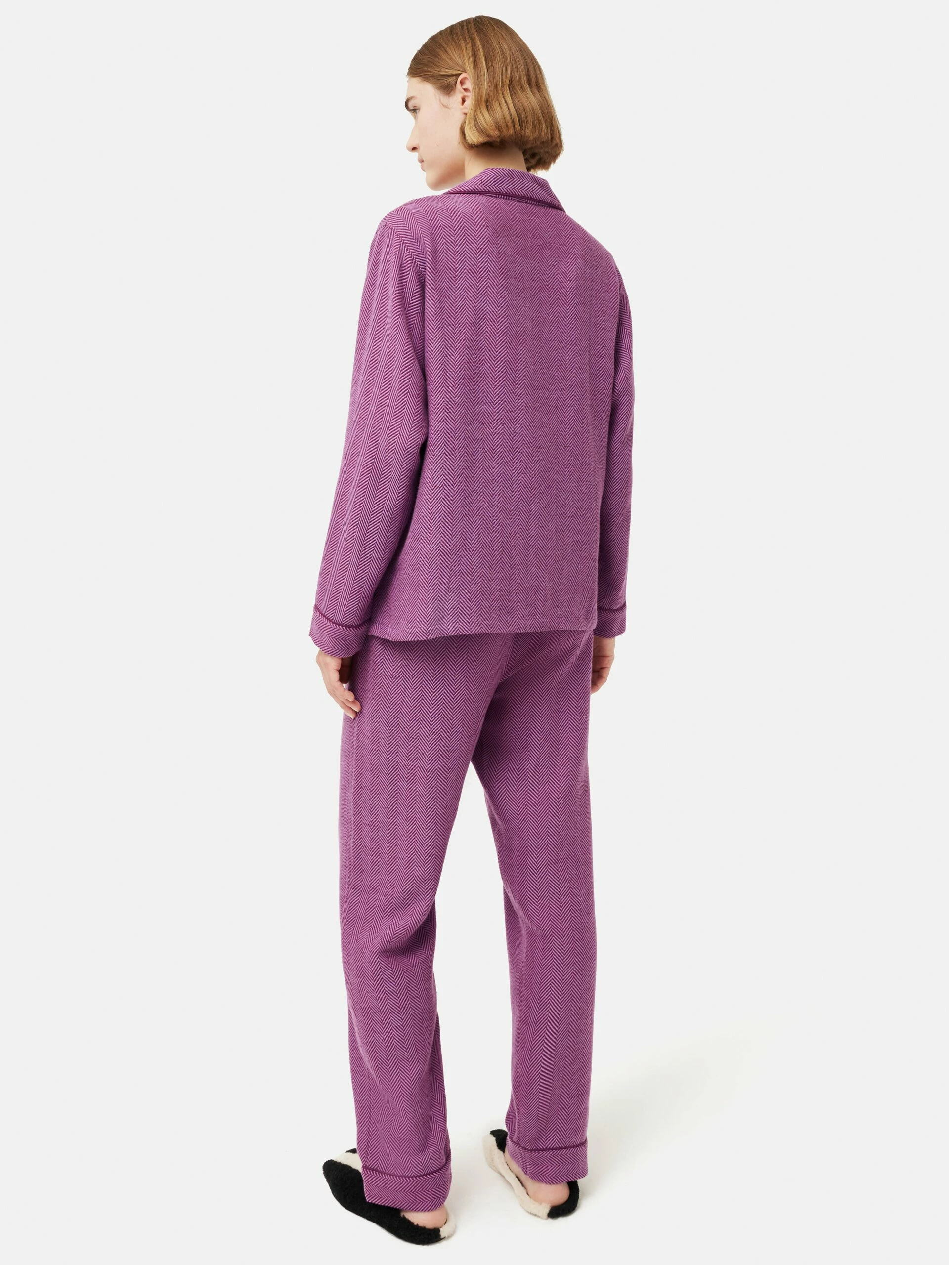 Herringbone Pyjamas | Purple 6 Herringbone Pyjamas | Purple - Image 6