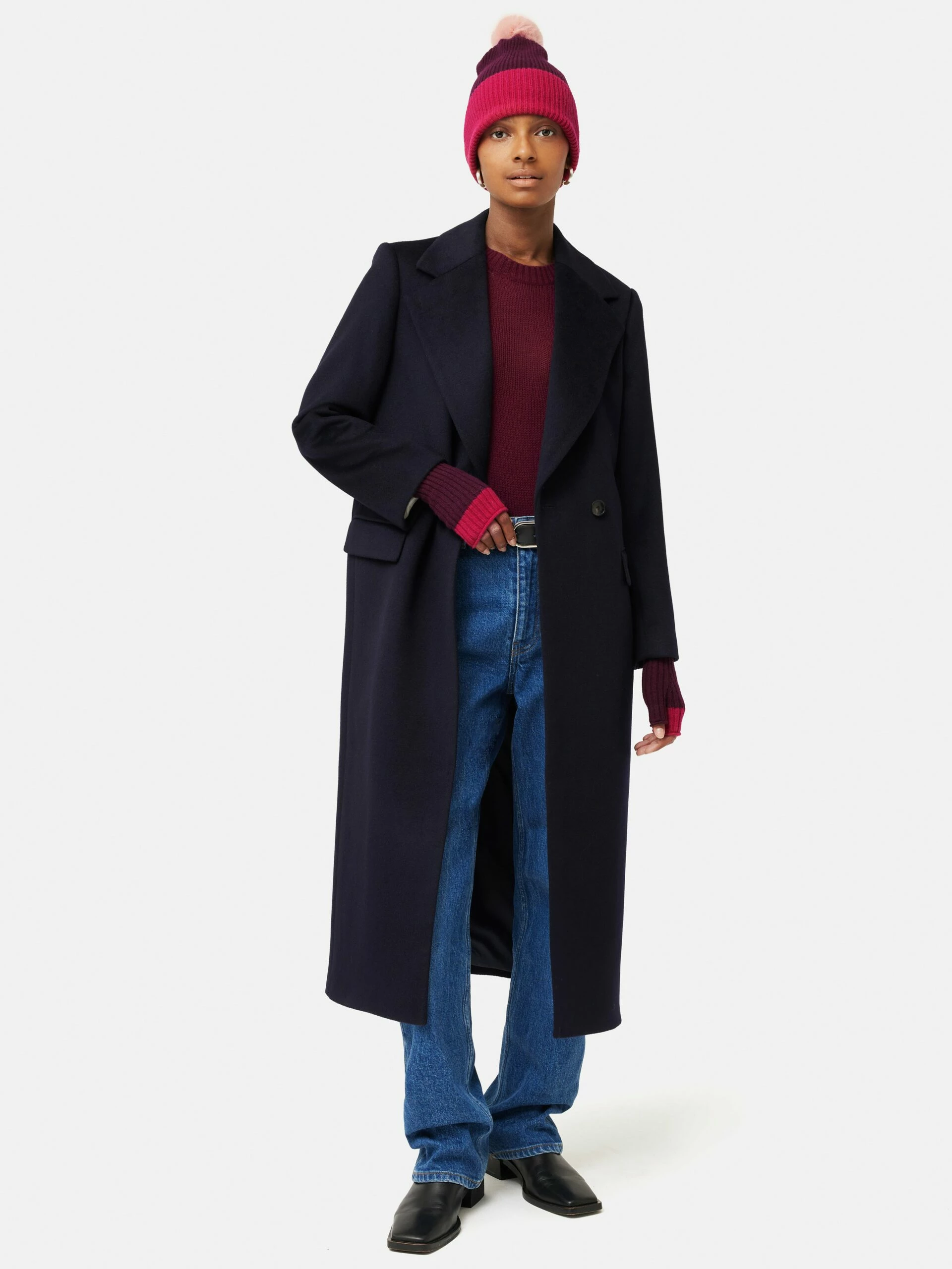 Faux Fur Pom Hat | Multi 2 Faux Fur Pom Hat | Multi - Image 2