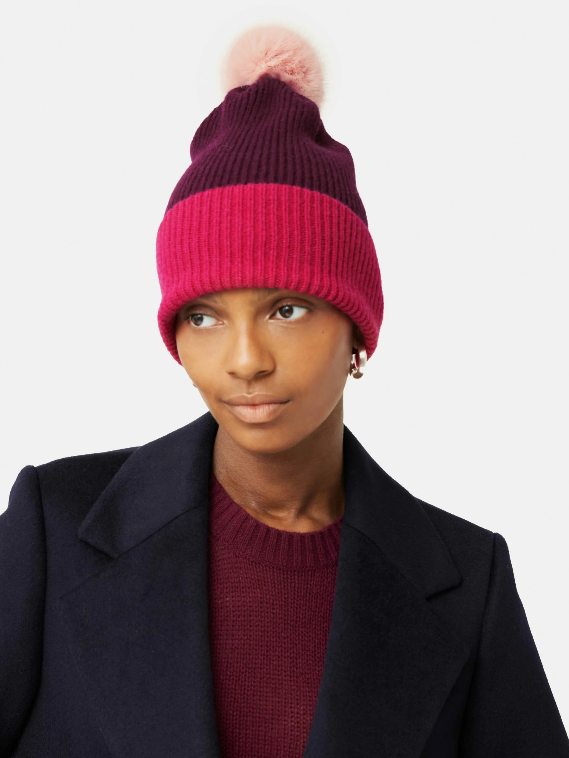 Faux Fur Pom Hat | Multi 3 Faux Fur Pom Hat | Multi - Image 3