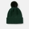 Faux Fur Pom Hat | Green